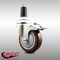Service Caster 4 Inch 316SS Maroon Poly Swivel 1-3/8 Inch Expanding Stem Caster Lock Brake SCC SCC-SS316TTLEX20S414-PPUB-MRN-138 - alternate 2